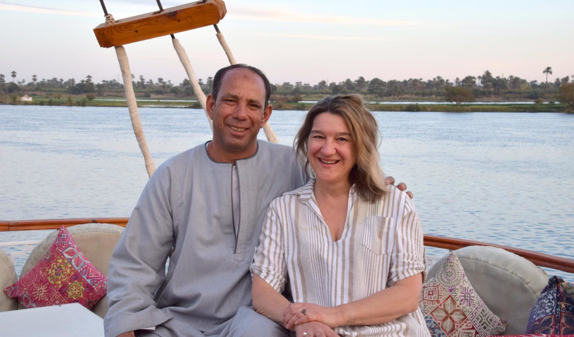 Our values: Katharina from Basel and Mohamed from Luxor